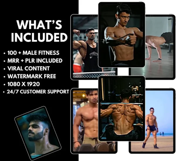 1000+ Male Fitness Reels Bundle | Gym, TikTok & IG Use - Image 7