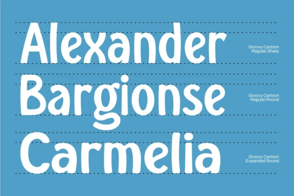 Groovy Cartoon Display Font - Image 3
