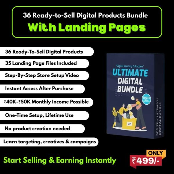 Resell Digital Product Landing Page