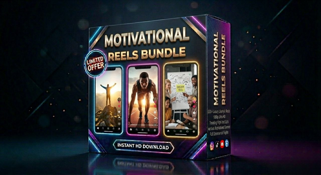 Motivation Reels Download Inspirational Video Bundle